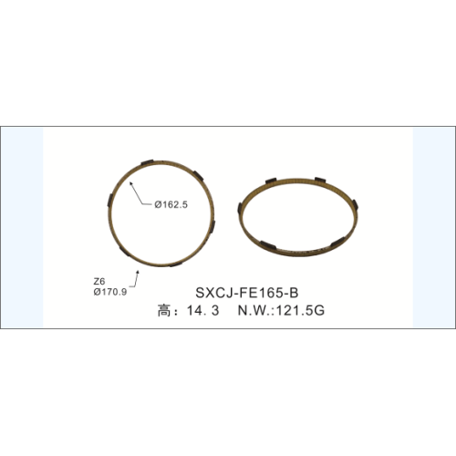 แหวนทองเหลืองซิงโครไนซ์คุณภาพสูงสำหรับ ZF 1268 304 525 ชิ้นส่วนเกียร์เกียร์เกียร์ B268 304 525